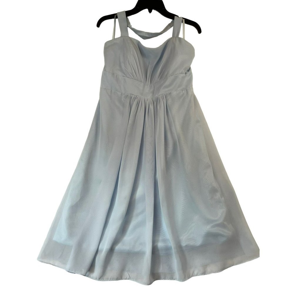 By light in the box, young women blue dress, size m 100% polyester